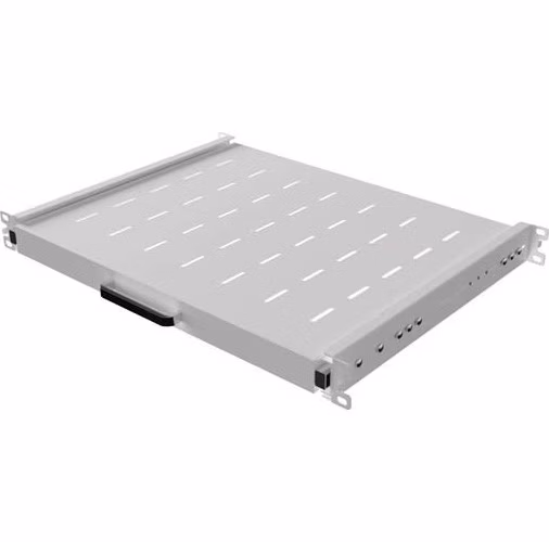LANBERG POSUVNÁ POLICA PRE 19" RACKOVÉ SKRINE 350MM ŠEDÁ (1U/445X350MM, NOSNOSŤ DO 35KG, 4PO