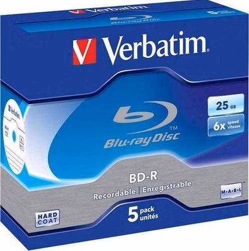 VERBATIM BD-R SL DataLife 25GB, 6x, jewel case 5 ks