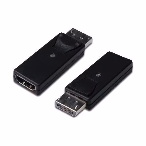 Digitus DisplayPort adapter, DP - HDMI type A M/F, w/interlock, DP 1.1a, Full HD, CE, bl
