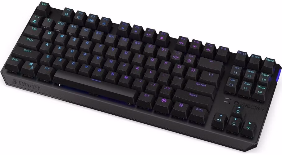 BAZAR - ENDORFY Klávesnice Thock TKL Wireless CZ Red, Mechanická, Bezdrátová, černá - Rozbaleno (Komplet)