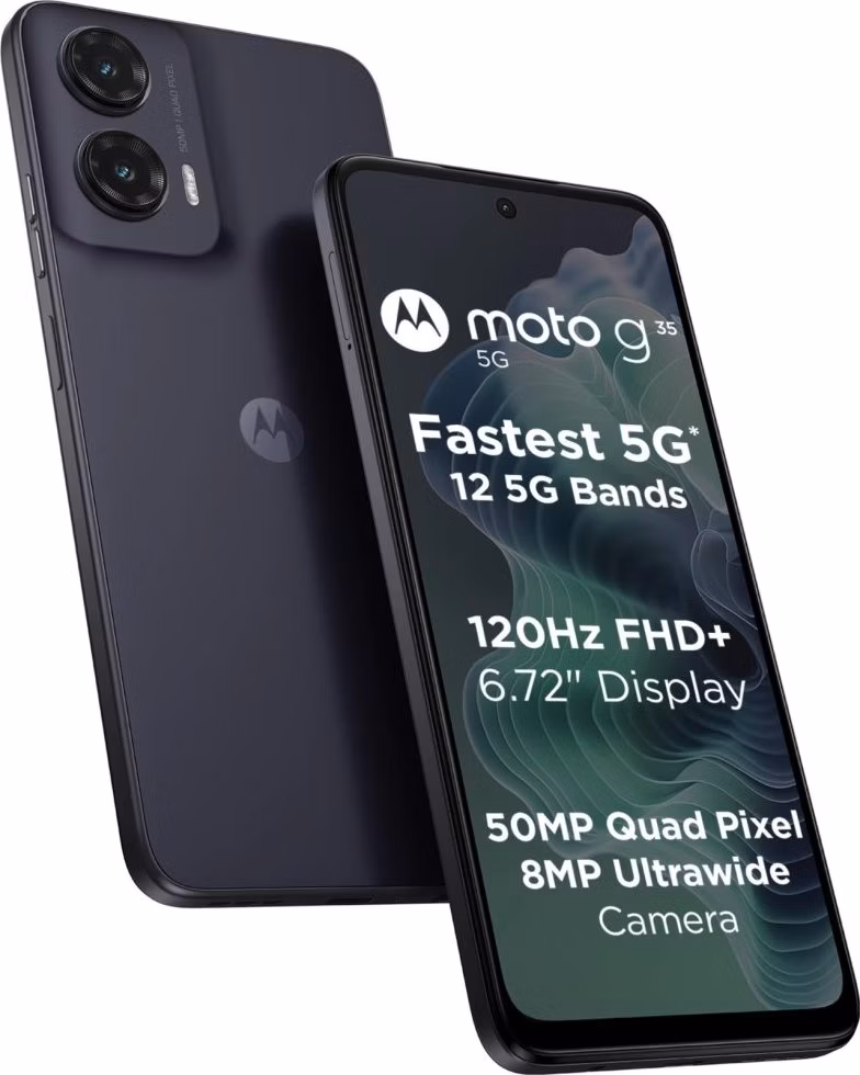 Motorola Moto G35 - Midnight  Black   6,72"/ single SIM + eSIM/ 4GB/ 256GB/ 5G/ Android 14