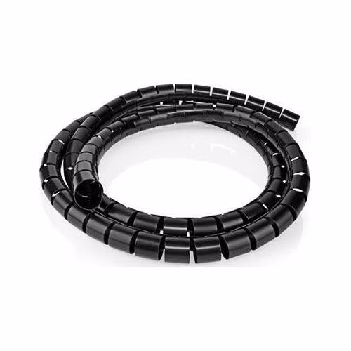 Nedis SWB KS-10BLACK - Cable management | Spirálové pouzdro | 10m | Max. tloušťka kabelu 60 mm | PVC | Černá