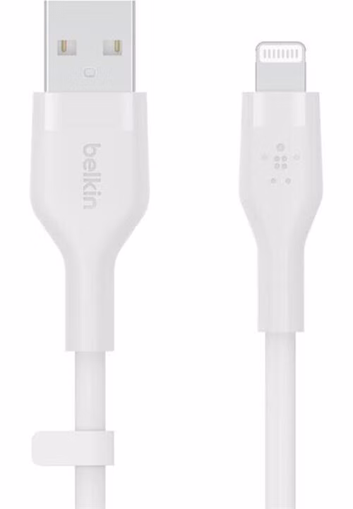Belkin kábel Boost Charge Flex Silicone USB-A to Lightning 3m - White