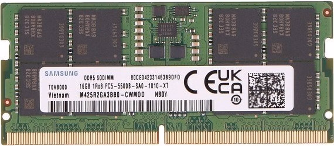 2-Power 16GB DDR5 5600MHz CL40 SoDIMM DOŽIVOTNÍ ZÁRUKA )