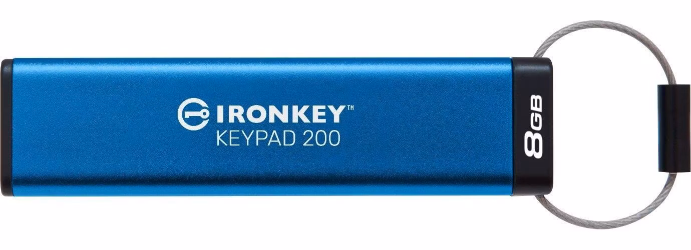 Kingston Flash Disk IronKey 8GB Keypad 200 encrypted USB flash drive