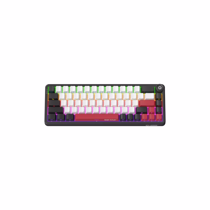 Lorgar KBA41MBK, mechanická herná klávesnica, 66 klávesov, Toxic Purple Switch, Hot-Swap, RGB, USB-C