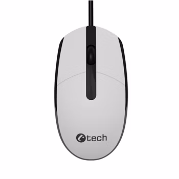 C-TECH myš WM-10, USB, 1200 DPI, bílo-černá