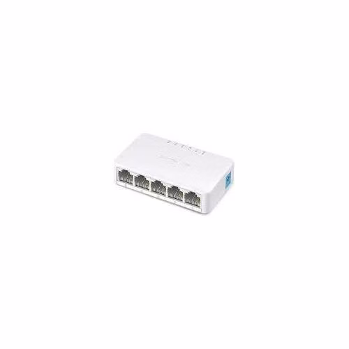 5-Port 10/100Mbps Desktop Switch SPEC: 5× 10/100 Mbps Ports, Plastic Case FEATURE: Plug and Play