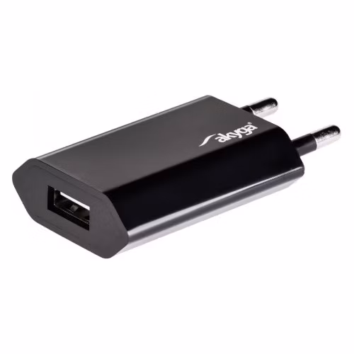 TRX Akyga USB nabíječka 220V/ 5V/ 1A/ černá