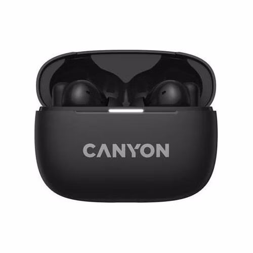 Canyon OnGo 10, TWS-10 ANC, True Wireless Bluetooth slúchadlá do uší, nabíjacia stanica v kazete, čierne