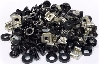 DATACOM Montážní sada  M6  (50ks / bal.) - 12mm BLACK
