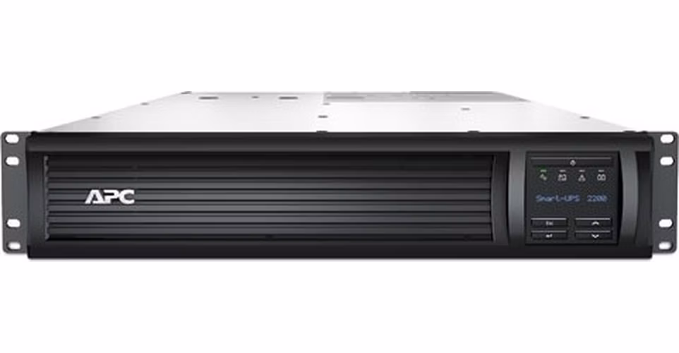 APC Smart-UPS 2200VA LCD RM 2U - černá, 1980W, hl. 68 cm + management card