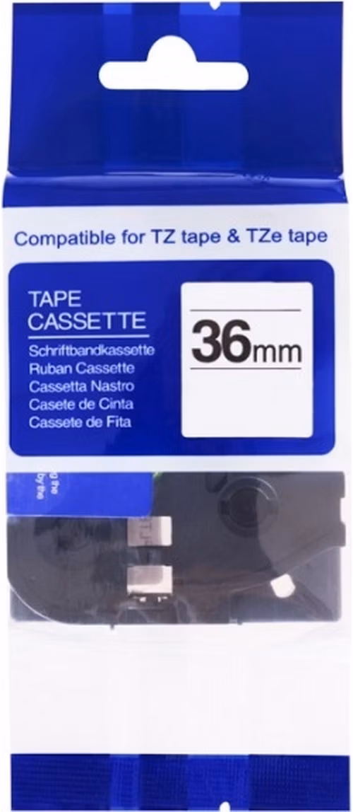 PRINTLINE kompatibilní páska s Brother TZE-561, 36mm, černý tisk / modrý podklad