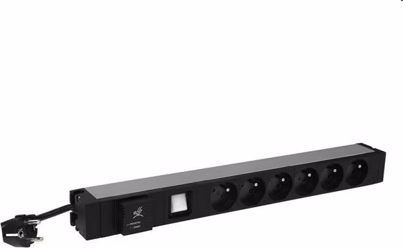 Legrand   napájecí blok PDU do racku 6x 230V s přepěť. ochranou 1U