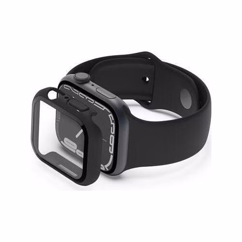 Belkin ochrana displeje ScreenForce 2v1 pro Apple Watch Série 4/5/6/SE/7/8/9, 40/41mm, černé - NOVÁ VERZE