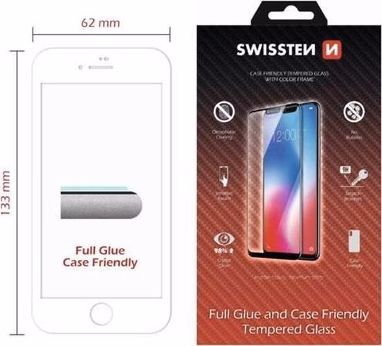 SWISSTEN OCHRANNÉ SKLO CASE FRIENDLY APPLE IPHONE 11 ČERNÉ
