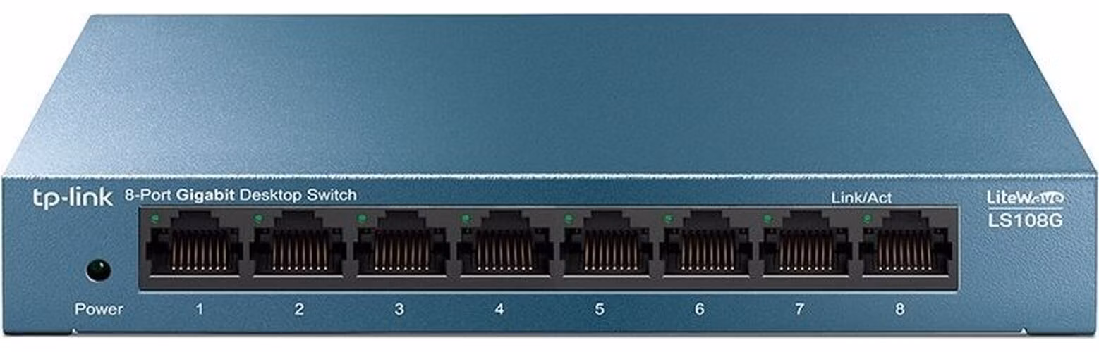 TP-Link LiteWave switch LS108G v4.40 (P/N:1700000480) (8xGbE, fanless)