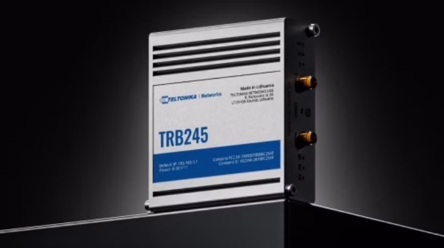 Teltonika LTE Cat 4 RS232/RS485 Cellular Gateway, DUAL SIM - TRB245