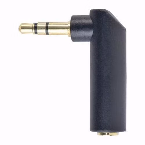Gembird adaptér 1 x 3.5 mm 4-pin miniJack (M) na audio 90°zalomený