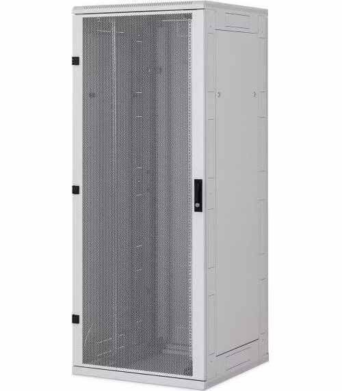 Triton 19" rozvaděč stojanový 42U/800x800, typ RT, nosnost 1200kg, perforované dveře, RAL7035, šedý