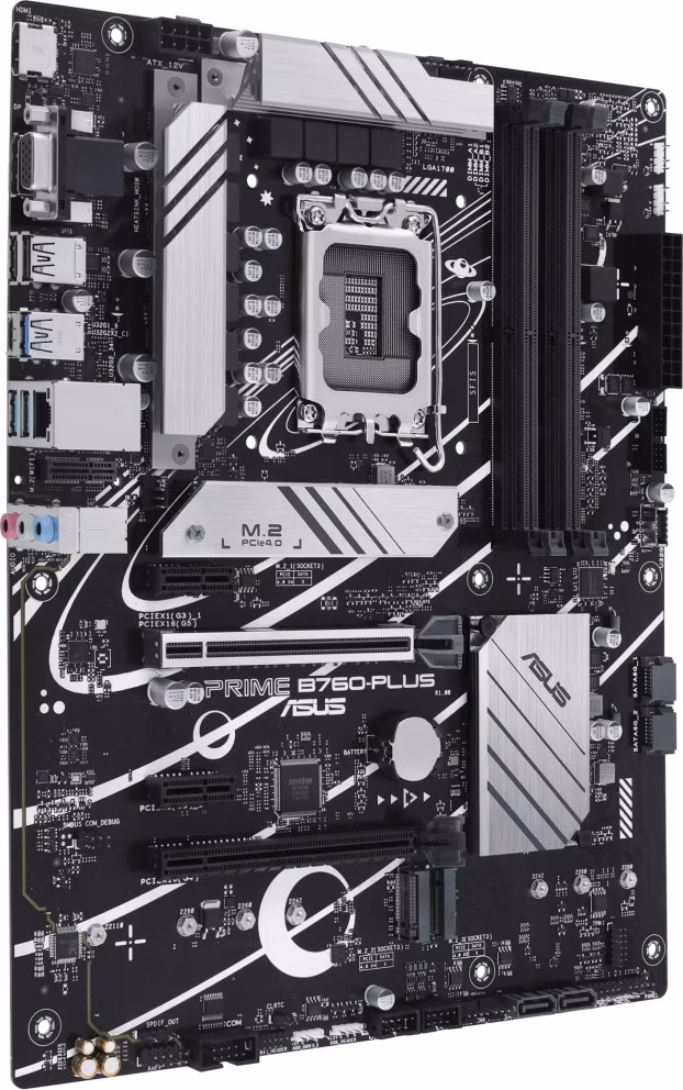 ASUS PRIME B760-PLUS / Intel B760 / LGA1700 / 4x DDR5 / 2x M.2 / DP / HDMI / VGA / 1x USB-C / mATX