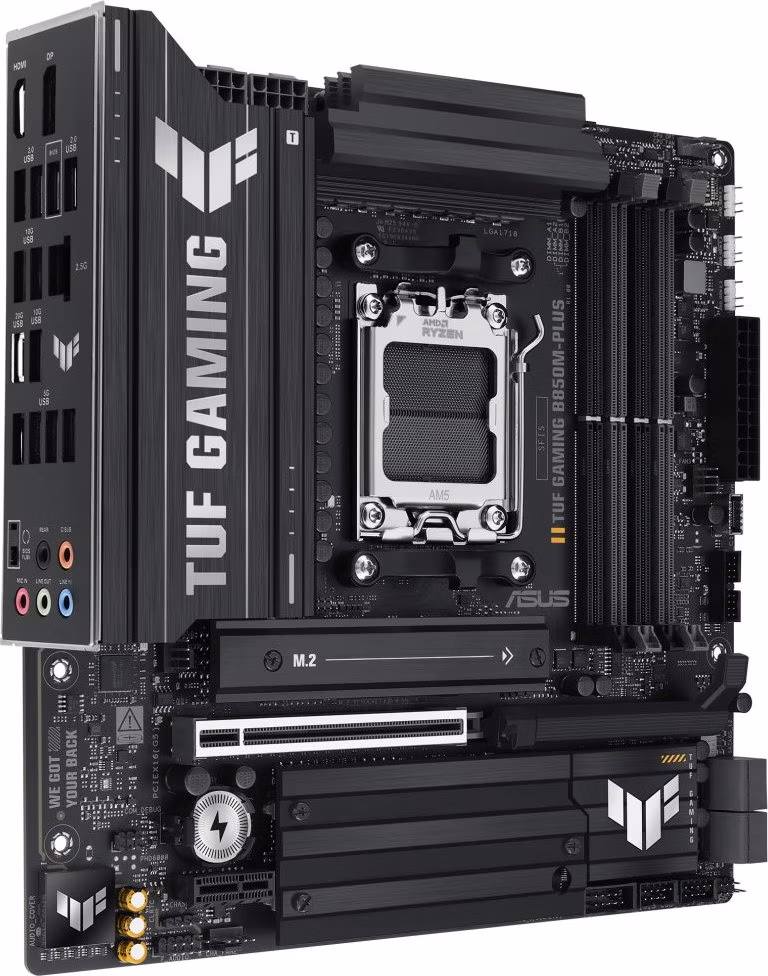 ASUS TUF GAMING B850M-PLUS / B850 / AM5 / DDR5 / DP / HDMI / USB-C / 3x M.2 / mATX