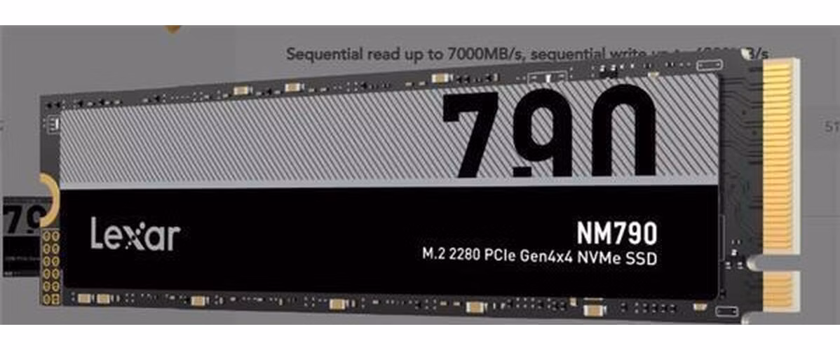 Lexar® 8TB NM790 M.2 NVMe PCIE up to 7400MB/s Read and 6500 MB/s write
