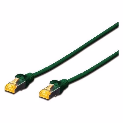 Digitus CAT 6A S-FTP patch cable, Cu, LSZH AWG 26/7, length 5 m, color green