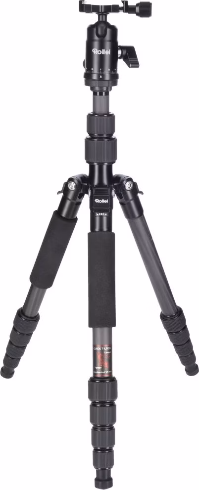Rollei Stativ Compact Traveler No 1 Carbon/ Zátěž 8kg/ Vytažený 145 cm/ Karbon/ Černý