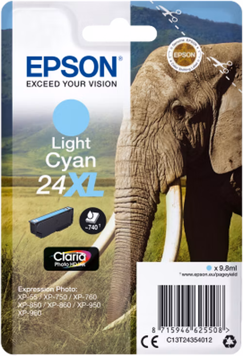 EPSON cartridge T2435 photo light cyan HD XL (slon)