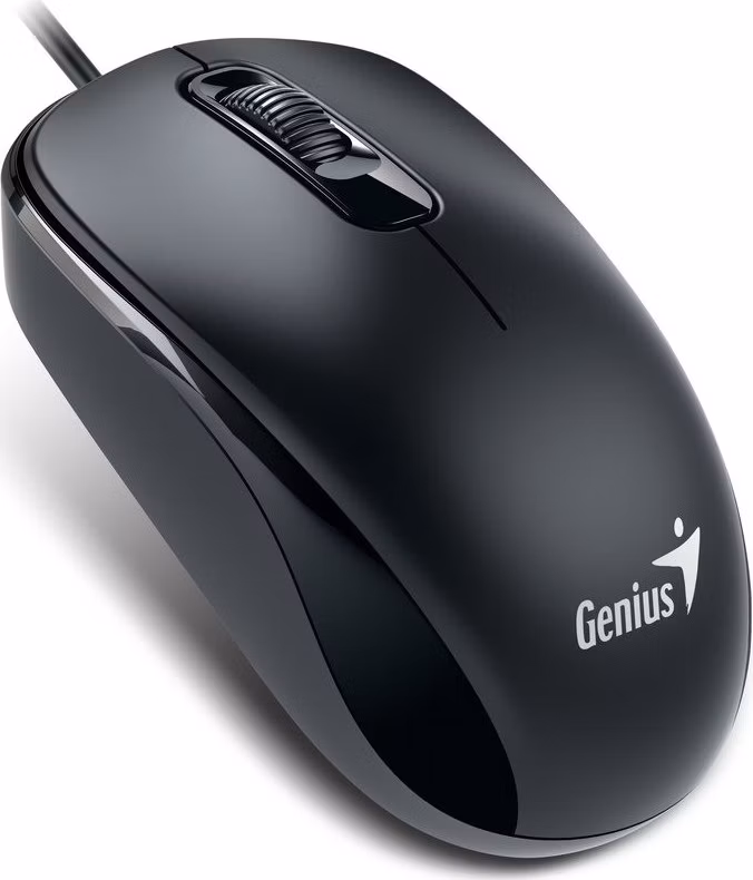 Myš GENIUS DX-110, drôtová, 1000 dpi, PS/2, čierna