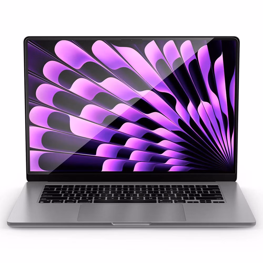 Spigen ochranné sklo Glas.tR Slim pre Macbook Air 15" M2/M3/M4 - Black Frame