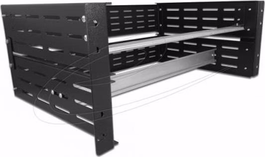 Delock 19” konzole na DIN lištu, 4U, černá