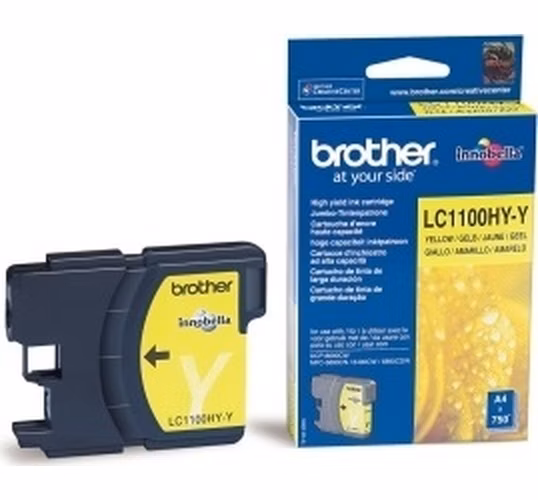 Brother LC-1100HY-Y (ink. žlutý, 750 str. @ 5%)