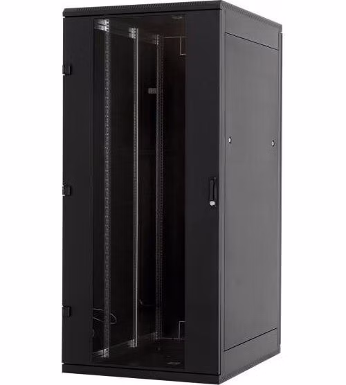 Triton 19" rozvaděč stojanový 45U/800x600, skleněné dveře, černý