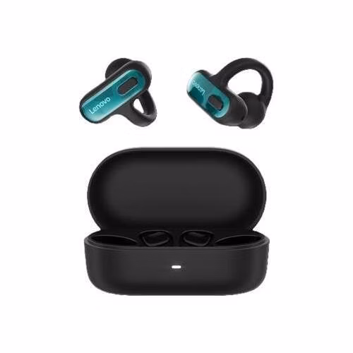 Lenovo Open-Ear Clip-on Earbuds X500 = True Wireless sluchátka v černé barvě