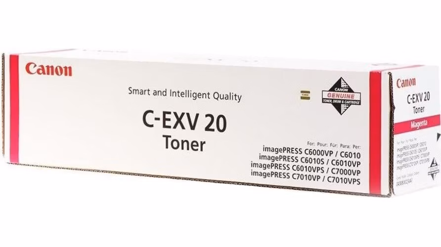 Canon originální TONER CEXV20 MAGENTA IP C7000VP/C7010VP/C6000VP/C6010VP 35 000 stran A4 (5%)