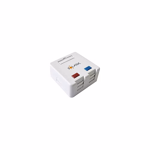 Solarix Zásuvka modulární pro 2 keystony na omítku bílá SXMO-2-0-WH