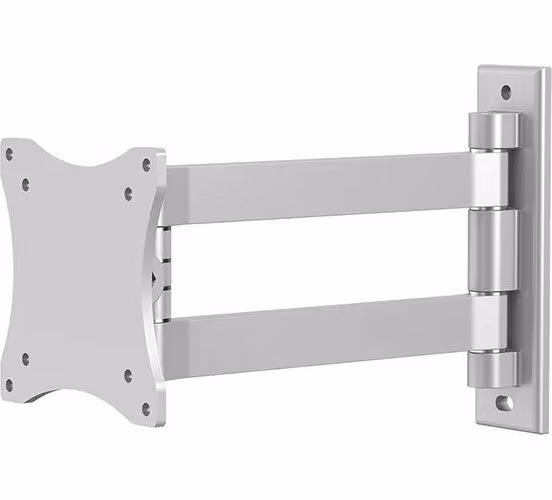Neomounts FPMA-W820/Držák displeje/na stěnu/10-27"/sklopný/2 čepy/VESA 100X100/nosn. 15kg/stříbrný