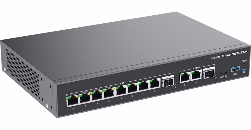 Grandstream GCC6011 all-in-one řešení (VPN router, NGFW, switch a IP PBX)