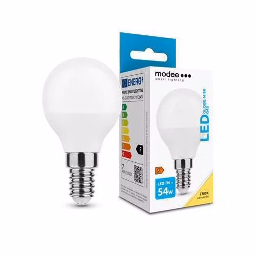 Modee E14 7W mini globe LED teplá 2700K