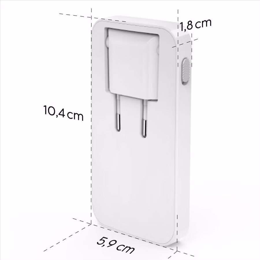 Hama rýchla USB nabíjačka GaN 2x USB-C + USB-A, PD/QC 65 W, plochá, skladacia