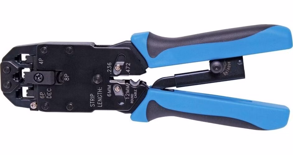 XtendLan Kleště krimpovací profi s ráčnou RJ45, RJ12, RJ11
