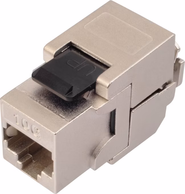 Solarix Keystone 10G CAT6A STP RJ45 černý samořezný SXKJ-10G-STP-BK-SA
