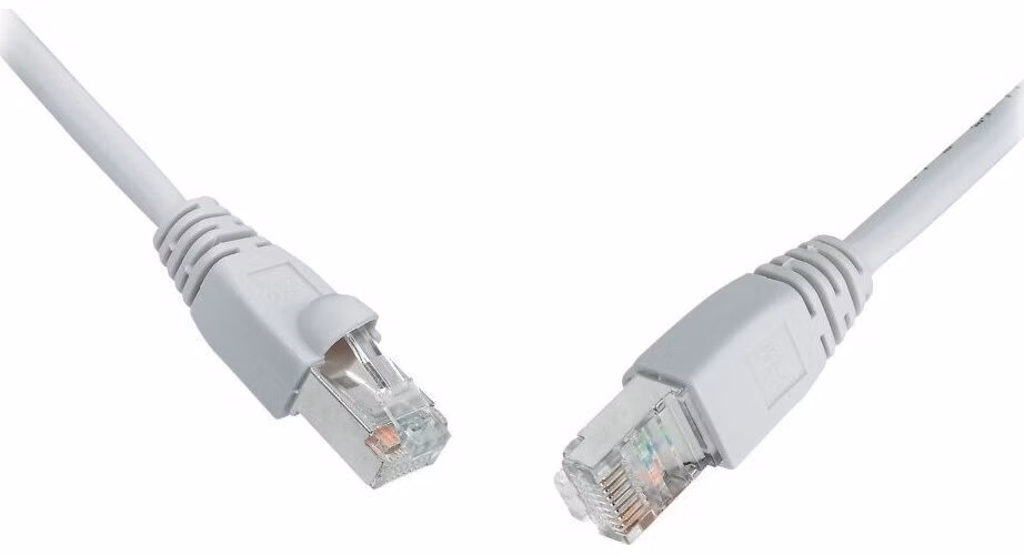 Solarix Patch kabel CAT5E SFTP PVC 1m šedý snag-proof C5E-315GY-1MB