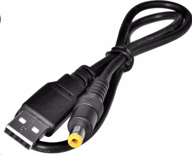 Napájací adaptér Virtuos USB -> jack 5.5/2.1, 5V, 0,5 m