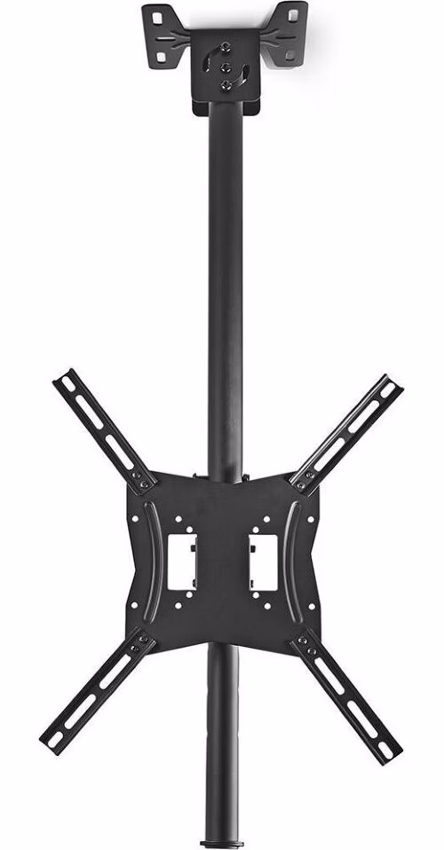 NEDIS stropní držák pro LCD a TV/ 26 - 42"/ nosnost 20 kg/ náklon 25°/ úhel otáčení 90°/ nastavitelná výšká/ ocel/ černý