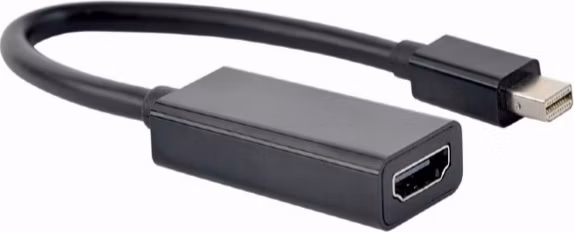 Gembird adaptér Mini DisplayPort (M) na HDMI (F), 4K, 0.15 m kábel, čierny