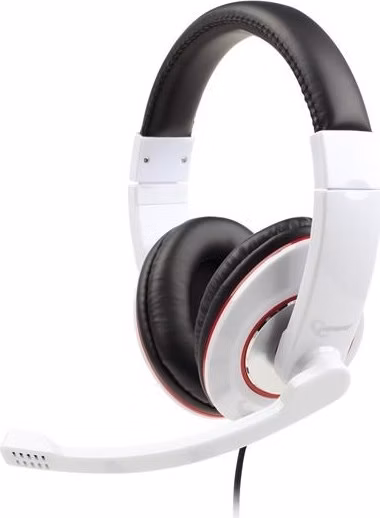 Gembird Stereo headset s mikrofónom, 2 x 3.5 mm miniJack, biely