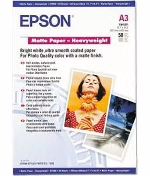 EPSON paper A3 - 167g/m2 - 50sheets - matte heavy weight